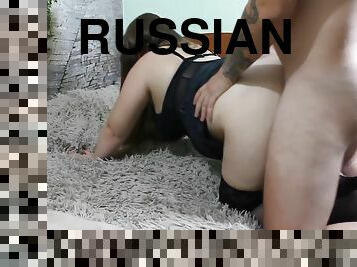 A Russian Girl Was Fucked Hard In All Holes With A Big Dick