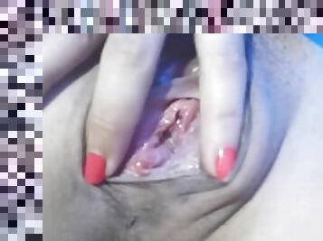 masturbación, orgasmo, público, squirting, lesbiana, vagina