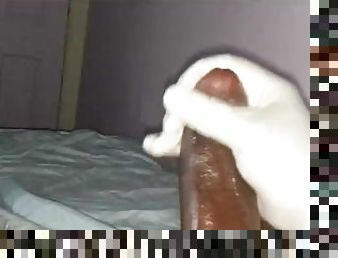 HUGE BLACK DICK Tyson about to CUM!