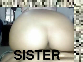 My Stepsister Lets Me Fuck Her Huge Ass, She Is A Good Whore
