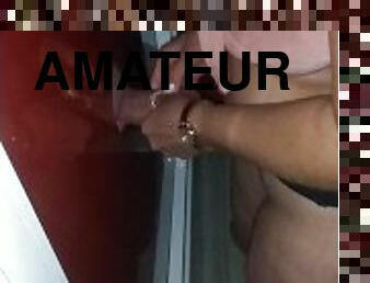 swinger, amateur, polla-enorme, trío, gloryhole, morena, club, sujetador, polla