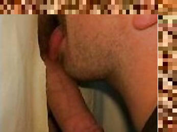 papa, dilettant, blasen, immens-glied, homosexuell, gloryhole, allein, vati, tragen, glied