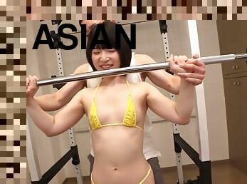 asia, jepang, creampie-ejakulasi-di-dalam-vagina-atau-anus-dan-keluarnya-tetesan-sperma, bertiga, berhubungan-dengan-wajah, berotot, ruang-olahraga, berambut-cokelat