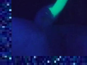 Glow in the dark dildo fun