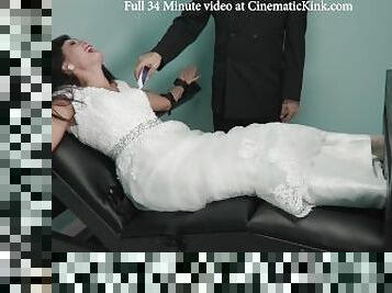 mariée, amateur, bdsm, pieds, fétiche, mariage, bondage