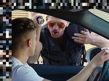 NextDoorRaw - Twink caught jerking off, fucked by hot cop