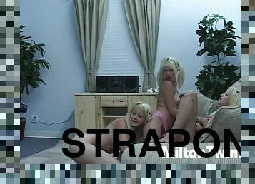 With 18+ Strapon Pose - Blonde teens 18+ And Milton Twins