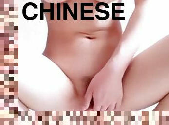 Chinese girl ride on dldo