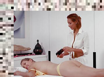Needy women crave to combine this massage session with softcore sex
