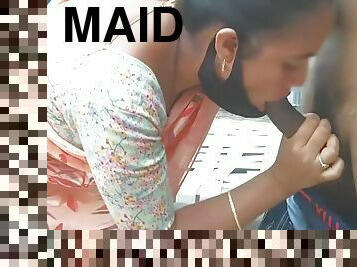 Soniya Maids Dirty Pussy Fucked Hard With Gaaliyan By Boss After Deep Blowjob. Desi Hindi Sex Video