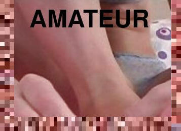 amateur, pieds, webcam, solo, réalité