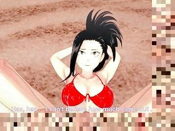 Momo Yaoyorozu Gives You a Footjob At The Beach! My Hero Academia POV