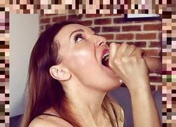 amatir, blowjob-seks-dengan-mengisap-penis, jenis-pornografi-milf, deepthroat-penis-masuk-ke-tenggorokan, menelan, sperma, teransang