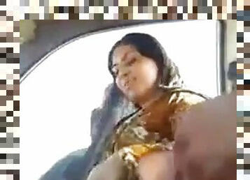 Bhabhi in car