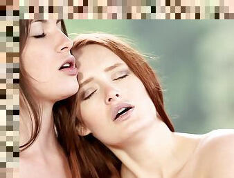 Red Head Denisa Heaven & Ennie Have a Hot Lesbian Sessi - Denisa heaven