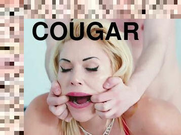 Big ass Cougar Aaliyah Craves Young Meat - blonde MILF cougar in hardcore with cumshot