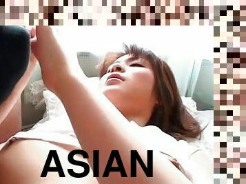 asiatisk, avsugning, japansk, trosor, vagina