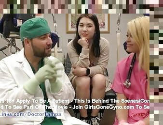 $CLOV Mina Moons Gyn Exam By Doctor Tampa & Nurse Destiny Cruz On Security Cameras @GirlsGoneGynoCom