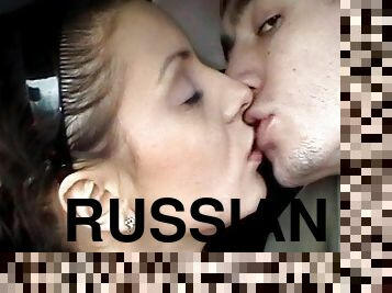 na-rua, russo, chupanços, adolescente, carro, beijando, jovem18, facial, morena