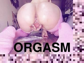 gigantisk, orgasm, fitta-pussy, kvinnligt-sprut, amatör, samling, creampie, strumpor, trosor, ung18