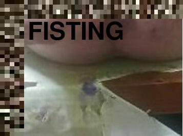 fisting, amatör, anal, gay, dildo, ensam, bedragen, bisexuell