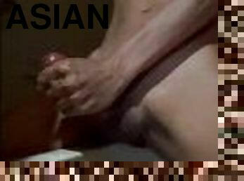 asiatisk, gigantisk, masturbation, kvinnligt-sprut, cumshot, gay, juckande, sprut, toalett, webbkamera