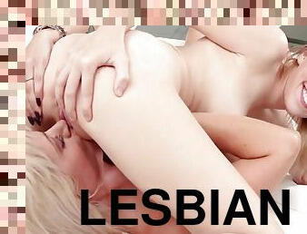 Teen Blonde Lesbian Friends Lick And Masturbate Licking
