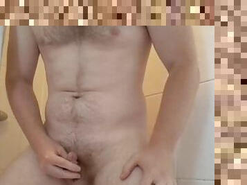 Hot Stud Peeing On Himself And Licking It Up!