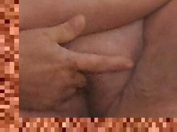 Masturbating a fat pussy