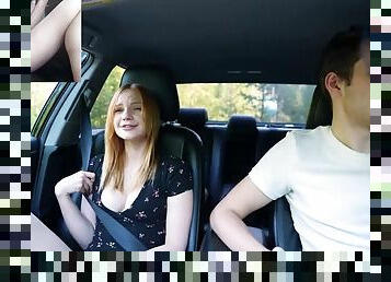 Surprise Verlonis for Justin Lush Control Inside Her Pussy While Driving Car in Public
