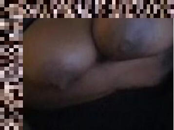 POV: FLUFFY EBONY WITH BIG JUICY TITS RIDING BIG HARD COCK!