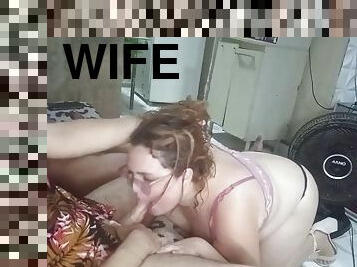 Slut wife takes her lovers dick