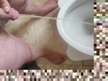 kencing, amatir, toilet, seorang-diri, penis