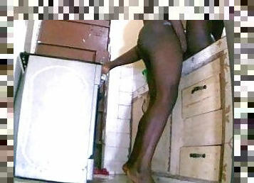 tua, pesta-liar, amatir, sayang, berkulit-hitam, hitam, dapur, muda-diatas-18, webcam, lebih-tua