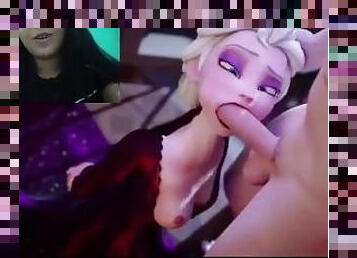 ELSA GIVES AN AMAZING BLOWJOB AND CUMS - FROZEN 60 FPS High Quality UNCENSORED Hentai