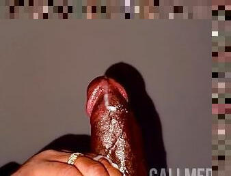 BIG BLACK COCK SHOOTS A HUGE CUMSHOT CUMMING WITH LOUD MOANS