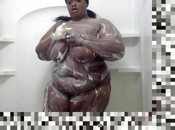 Fat Black Girl In The Shower