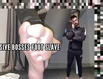 Aggressive boss foot slave