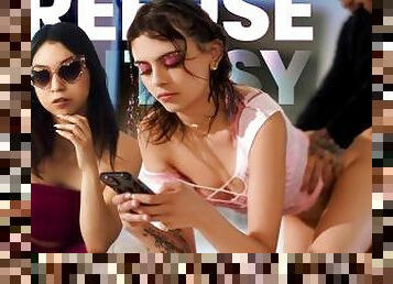 Free Use Teen Takes A Phone Call While Getting Fucked - FreeUse Fantasy Threesome