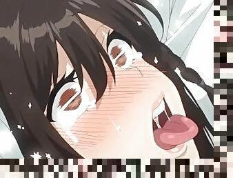 Girl with Ahegao Face Loves to do Netorare in Public Bathroom  Anime Hentai 1080p