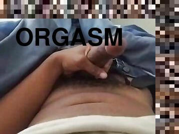 orgasme, homo, hitam, sperma, seorang-diri, penis