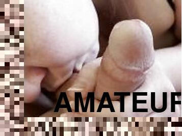 amateur, fellation, ejaculation-sur-le-corps, milf, couple, blonde, massive, taquinerie