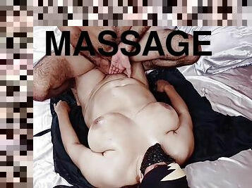 Happy Ending Fuck After Full Body Oil Massage Of Big Boobs Arab Mature