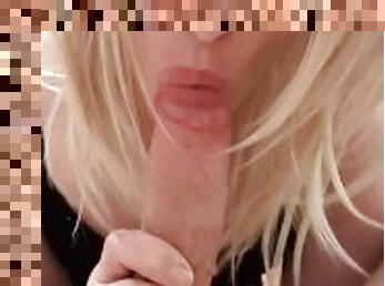 shemale, amatør, blowjob, transeksuell, blond, webkamera, virkelig, pikk