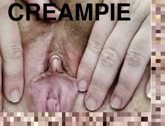 vagina-pussy, amatir, jenis-pornografi-milf, creampie-ejakulasi-di-dalam-vagina-atau-anus-dan-keluarnya-tetesan-sperma, wanita-gemuk-yang-cantik, sudut-pandang, sperma