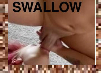 besar-huge, amatir, blowjob-seks-dengan-mengisap-penis, cumshot-keluarnya-sperma, menelan, berhubungan-dengan-wajah