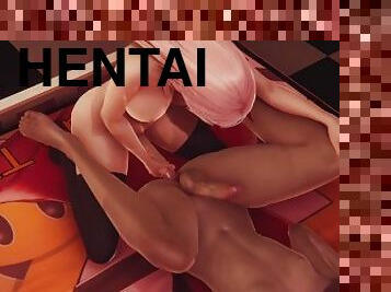 anal, pikslikkeri, creampie, synsvinkel, anime, hentai, 3d, hårdhændet