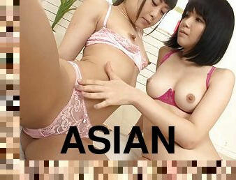 アジアの, レズビアン, 剃る