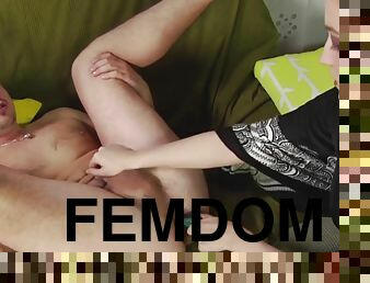 Boot-slut fuck her submassiv sucker-boy by Femdom Austria