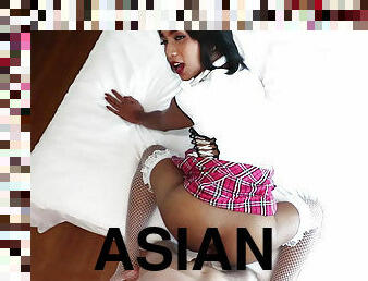 aasialainen, takaapäin, shemale, anaali, suihinotto, teini, ladyboy, pov, thai, oraali